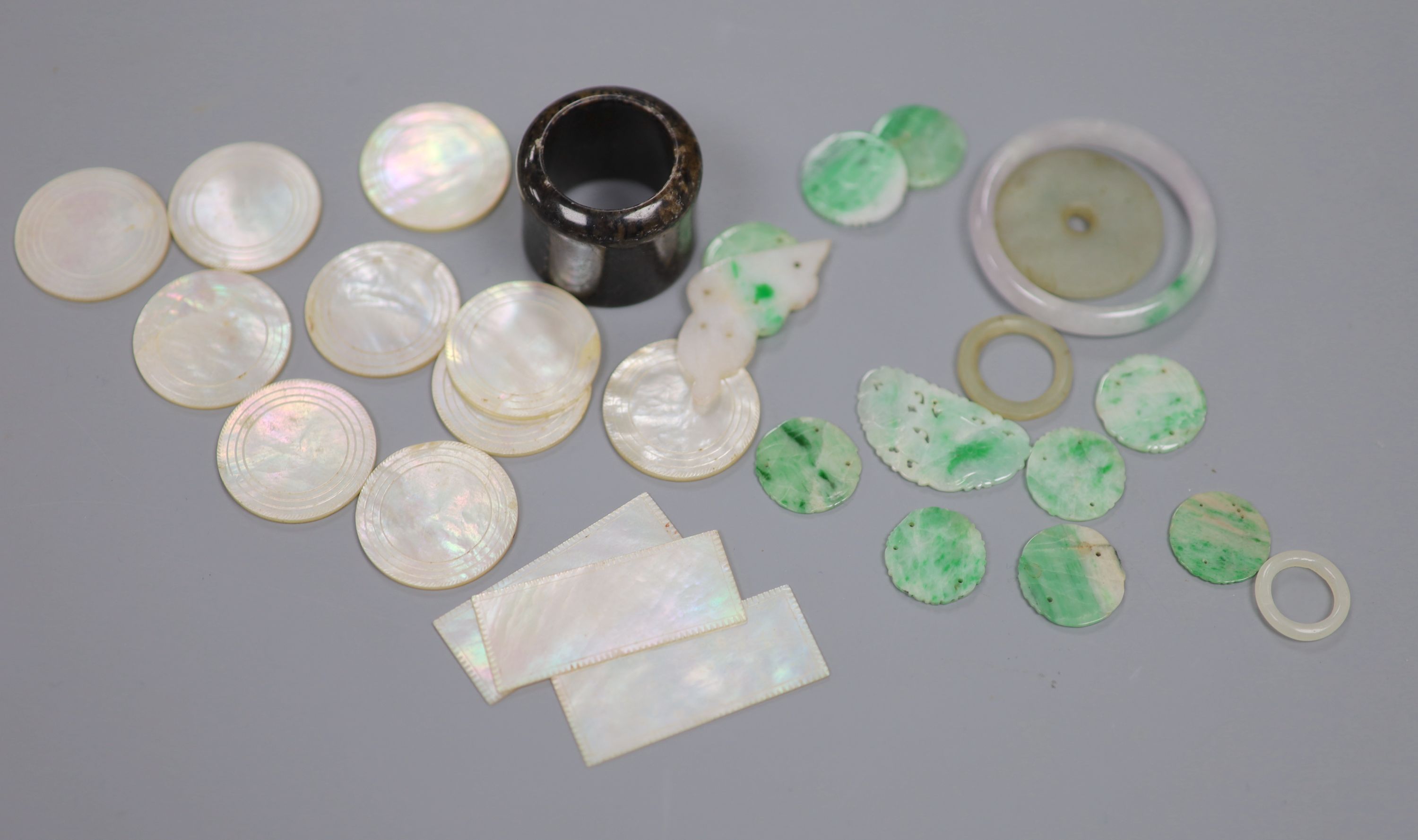 A collection of Chinese jades and jadeite